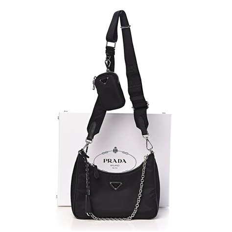 prada re-edition 2005 shoulder bag nylon black